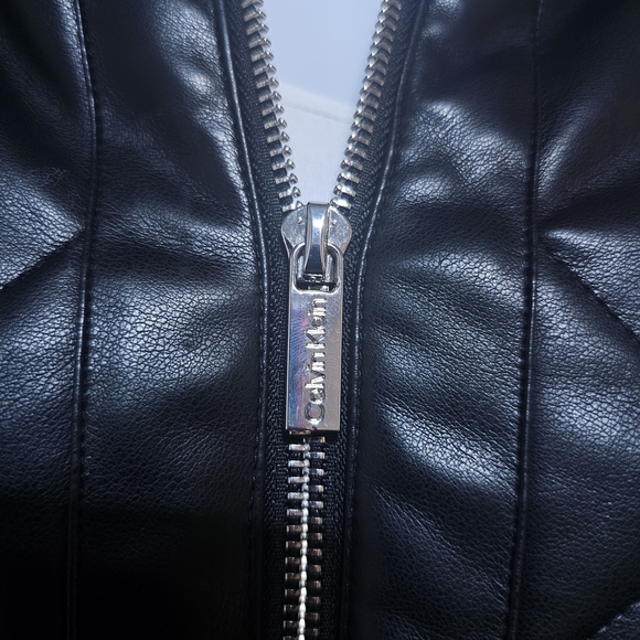 Calvin Klein Black Quilted Bomber Jacket - Picture 2 of 4